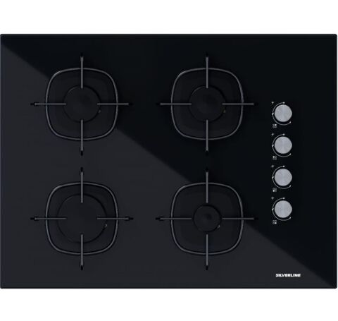 Silverline CS5665B01 65 CM Siyah Cam Ocak