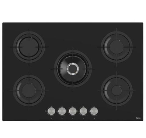 Ferre RS035 75 CM 5 Gözlü Siyah Ankastre Ocak