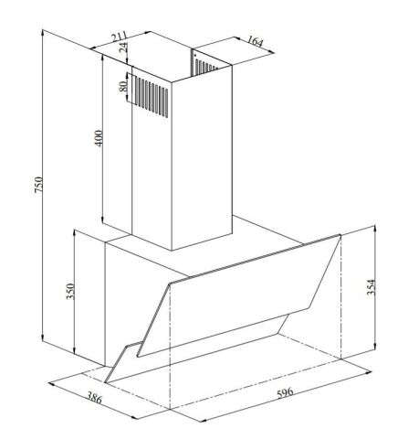 Silverline 3420 Siyah 90 Cm Ankastre Davlumbaz