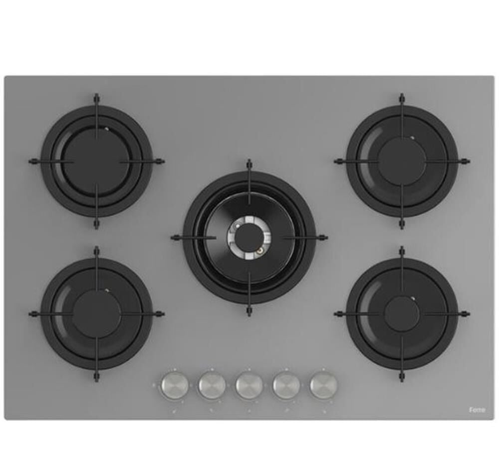 Ferre RS038 75 CM 5 Gözlü Ankastre Gri Ocak