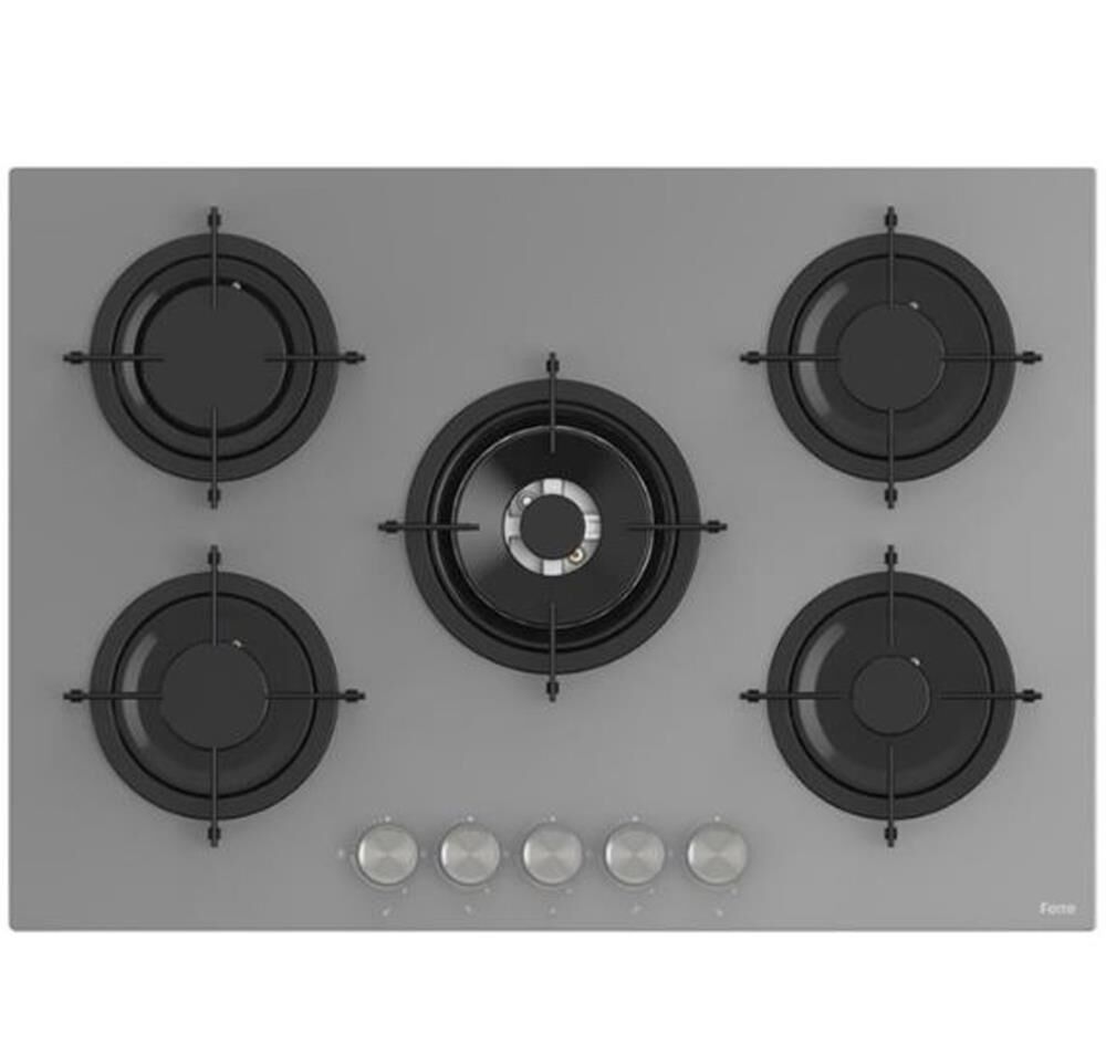 Ferre RS038 75 CM 5 Gözlü Ankastre Gri Ocak