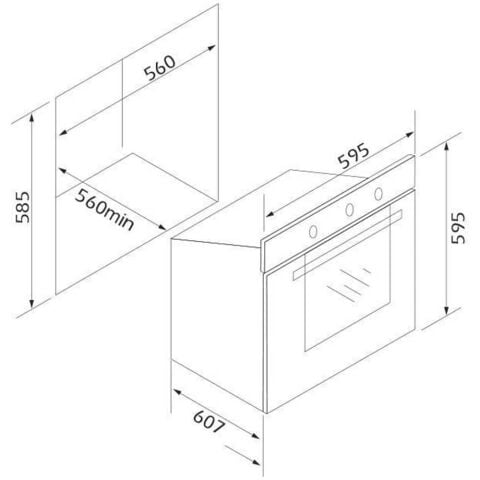 Silverline BO6501B01 Siyah Ankastre Fırın