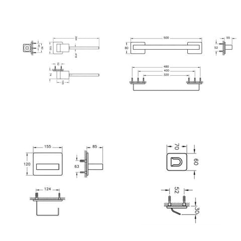 Vitra Somnia Banyo Aksesuarı Seti