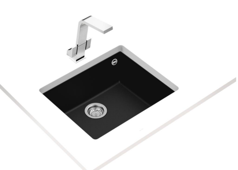 Teka Square 50.40 Tg Tezgahaltı Siyah Granit Mutfak Evyesi