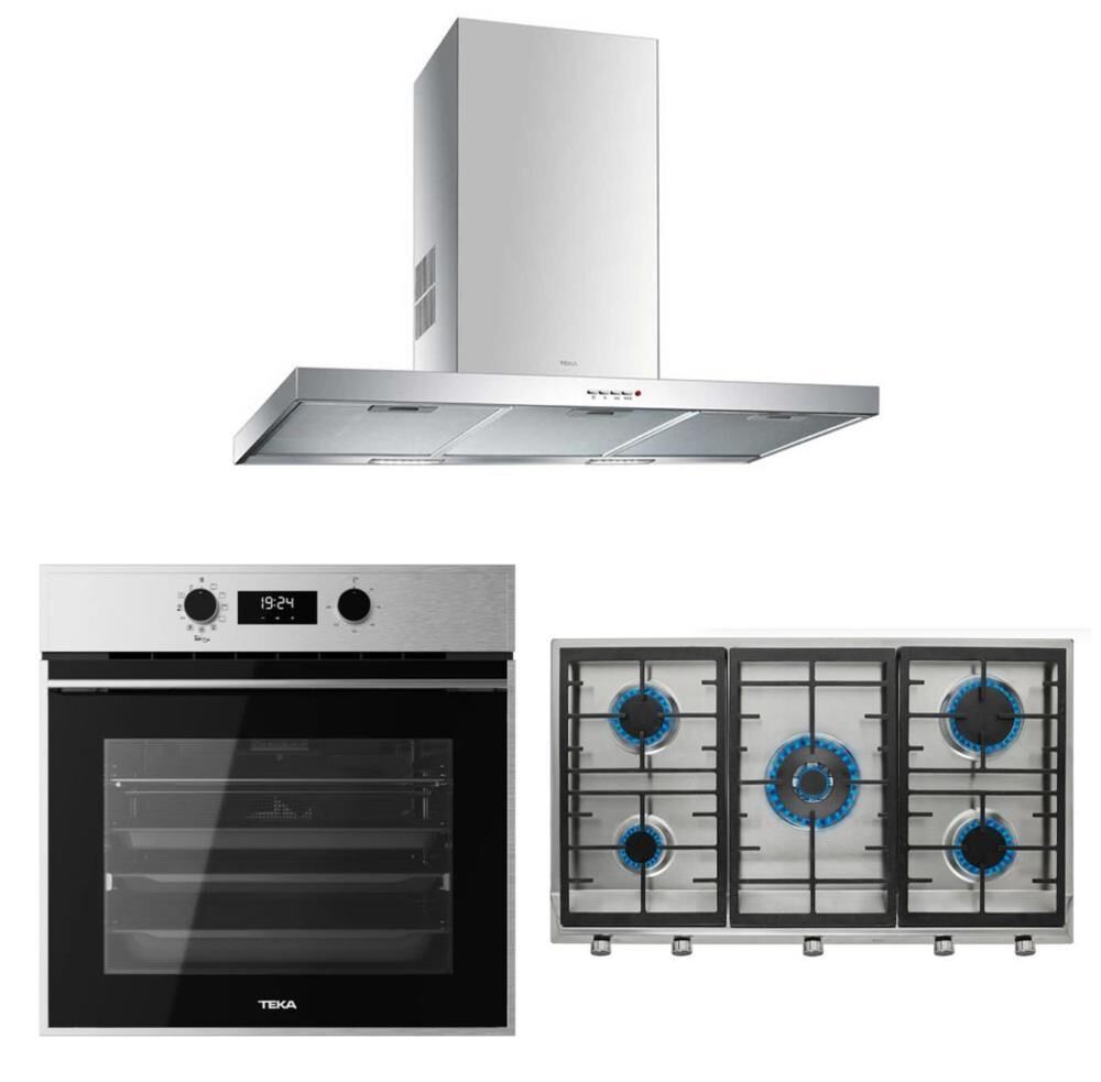 Teka Aırfry Ankastre Set (DSJ 950 Davlumbaz -EX 90.1 Ocak-Hsb 646 SS Fırın )