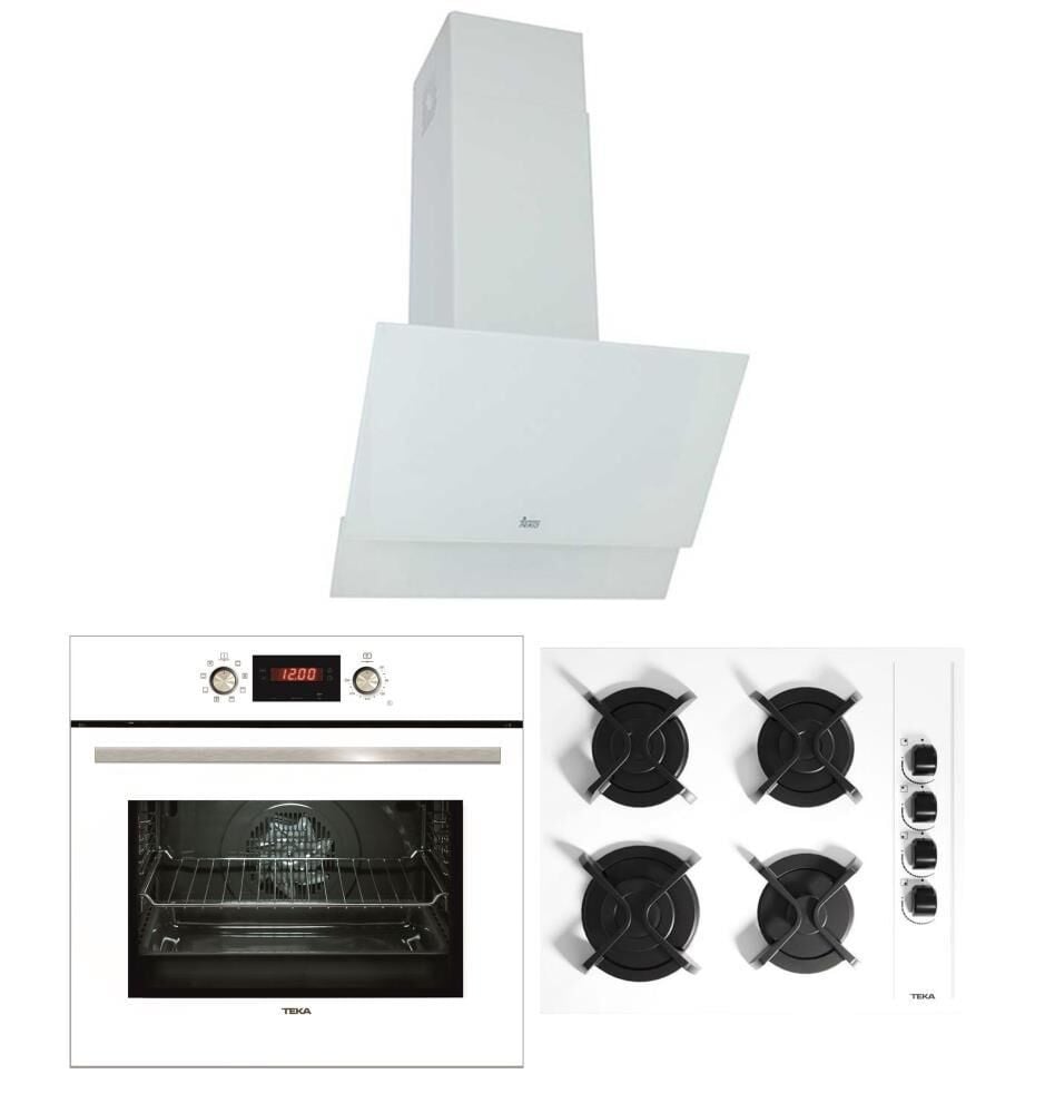 Teka Beyaz Ankastre Set (TVT 60-GBC 64002 KBC WH - HAK 629 WH)