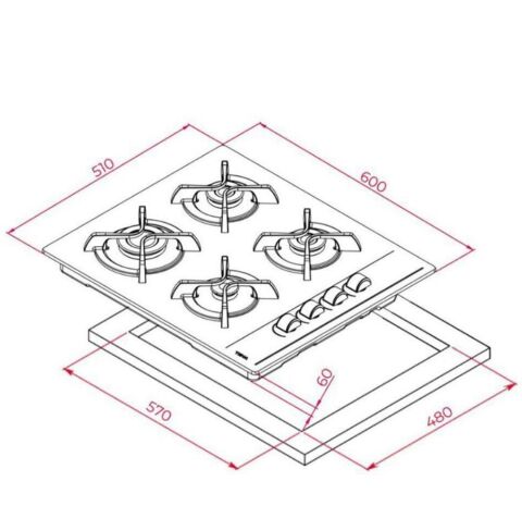 Teka Beyaz Ankastre Set (TVT 60-GBC 64002 KBC WH - HAK 629 WH)