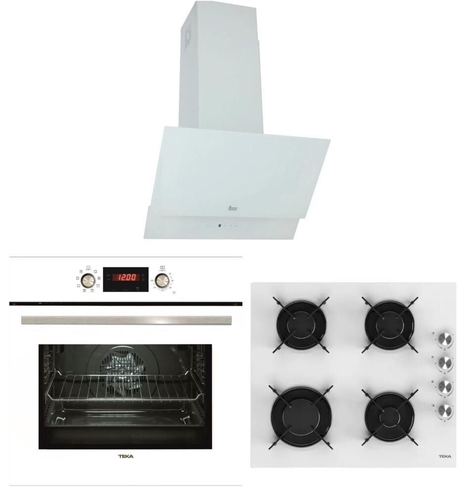 Teka Beyaz Ankastre Set (ATV 60 WH- HEL LUX 60-HAK 629 WH BUHAR DESTEKLİ)