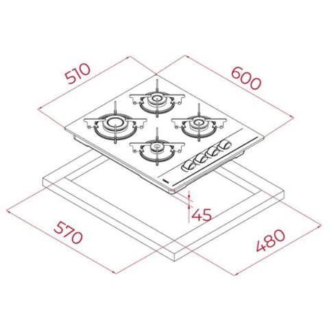 Teka Beyaz Ankastre Set (ATV 60 WH- HEL LUX 60-HAK 629 WH BUHAR DESTEKLİ)
