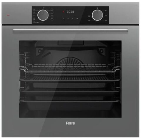 Ferre Fryart Gri Set (D082 Gri Davlumbaz -RS038 Gri Ocak- XE63CPR Fryart Gri Fırın)