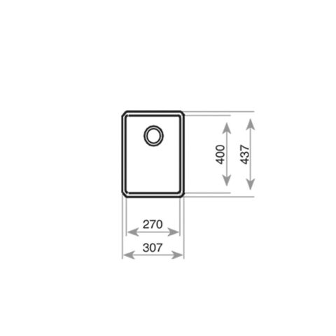 Teka BE LİNEA 27.40 RS15 Paslanmaz Çelik Tezgah Altı Eviye
