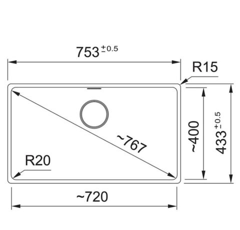 Franke Maris MRG 210/110-72 BİANCO Granit Evye