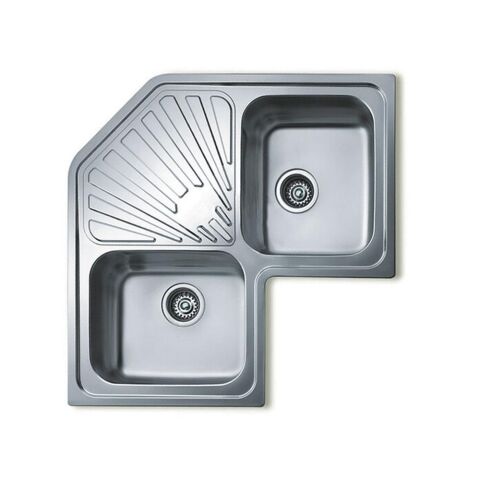 Teka Classic Angular 2B Paslanmaz Çelik Köşe Mutfak Evyesi