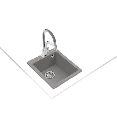 Teka Forsquare 34.40 Stone Grey Tezgahüstü Granit Evye