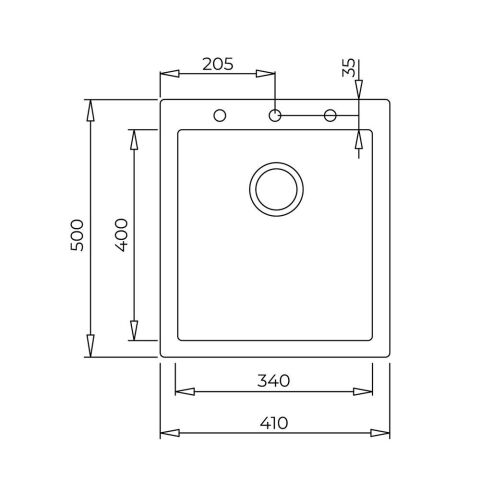 Teka Forsquare 34.40 Stone Grey Tezgahüstü Granit Evye
