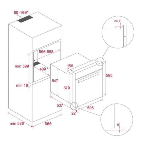 Teka Siyah Ankastre Set ( ATV 60 -IBC 64100 -HLB 8416 -ML 8200 BIS)