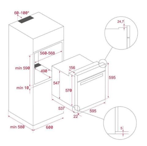 Teka Siyah Ankastre Set ( ATV 60 -IBC 64100 -HLB 8416 -ML 8200 BIS)