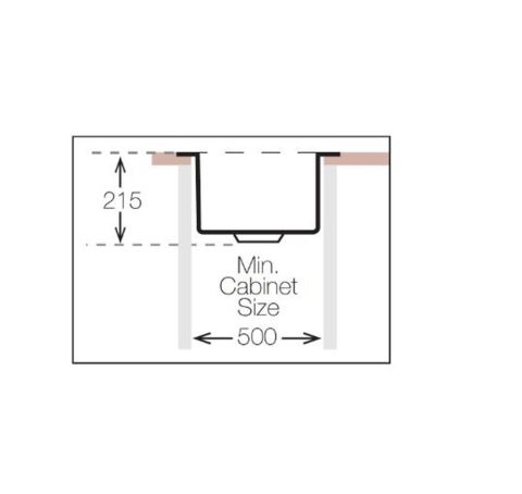 Ukınox ME 500 Tezgahüstü / Tezgaha Sıfır Aynalı Çelik Evye