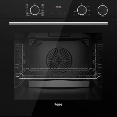 Ferre SteamART FRYART SİYAH SET ( D063 SİYAH DAVLUMBAZ-RS035 SİYAH OCAK- XE64CS FRYART SteamArt SİYAH FIRIN )