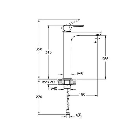 Artema Root Round Yüksek Lavabo Bataryası (Çanak) A42707
