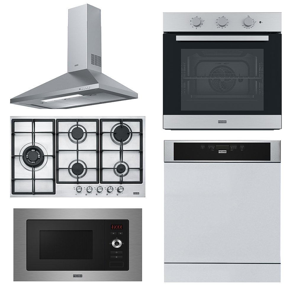 Franke İnox Ankastre Set (FDL 9165 - FHNL 905 XS - FSL 82 H XS - FSL 20 XS - FDWS 614)