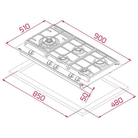 Teka Gzc 95320 Xbc Bk Siyah Ocak