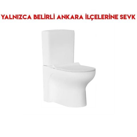 Bien Venüs 64 cm Yerden Duvara Sıfır Klozet Seti
