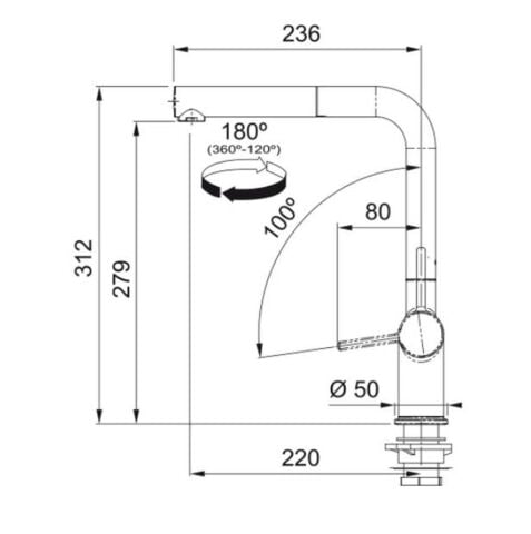 Frnake ACTİVE PLUS DOCCİA 2.0 OYSTER Armatür