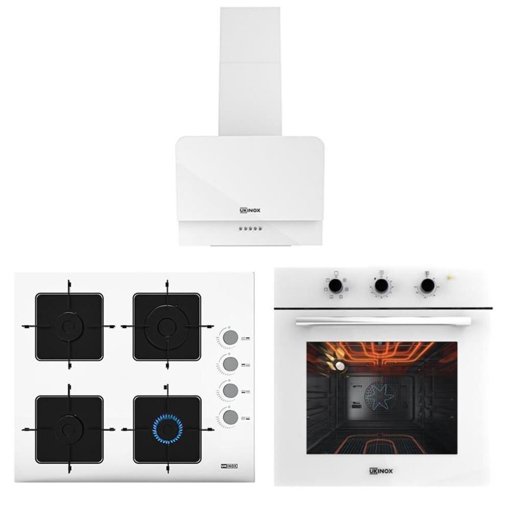 UKİNOX BEYAZ ANKASTRE SET (SMART 4601 - OLİVE 60 - ARES 60)