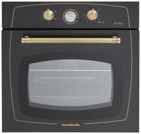 Silverline RS6235B02 Rustik Ankastre Siyah Fırın