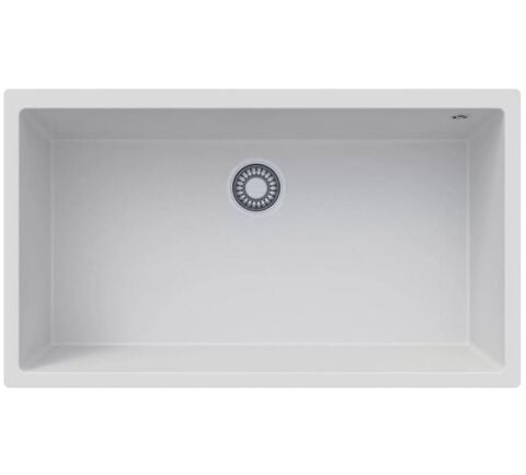 Blackstone PERGE 72X40 CM Beyaz Tezgahaltı Granit Evye