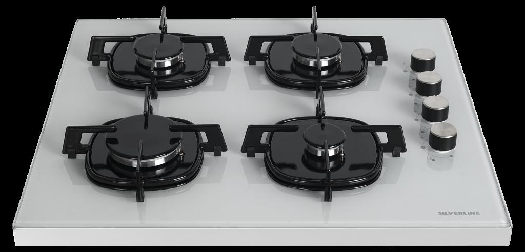 Silverline FS5425W01 Beyaz Set Üstü Emaye Ocak