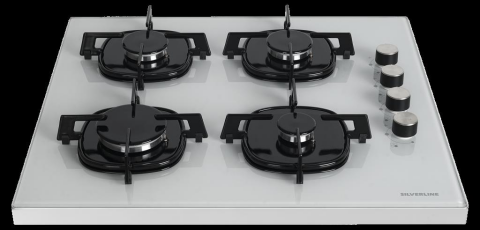 Silverline FS5425W01 Beyaz Set Üstü Emaye Ocak
