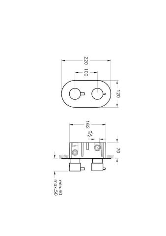 ARTEMA AQUAHEAT ANK. DUŞ BATARYASI A47025 (2 YOLLU)