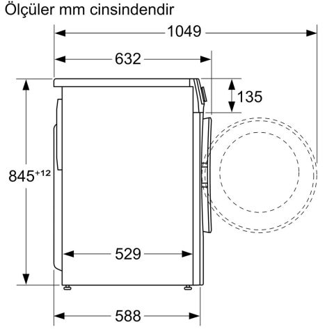 Siemens WG44A2A0TR iQ500 9 kg 1400 Devir Çamaşır Makinesi