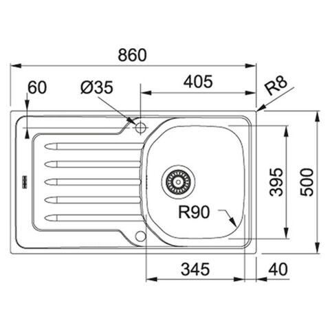 FRANKE ONDALİNE OLX 611 SOL