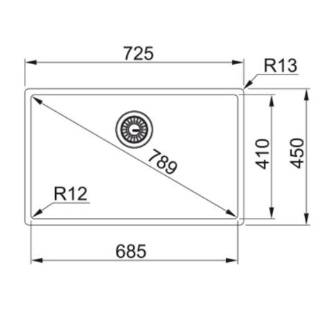 Franke BOX BXX 210/110-68 Paslanmaz Çelik Evye