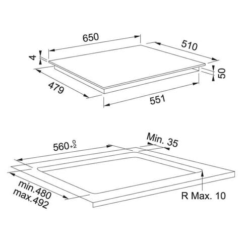 Franke Smart FSM 654 I B Bk Nero Siyah İndüksiyonlu Ankastre Ocak