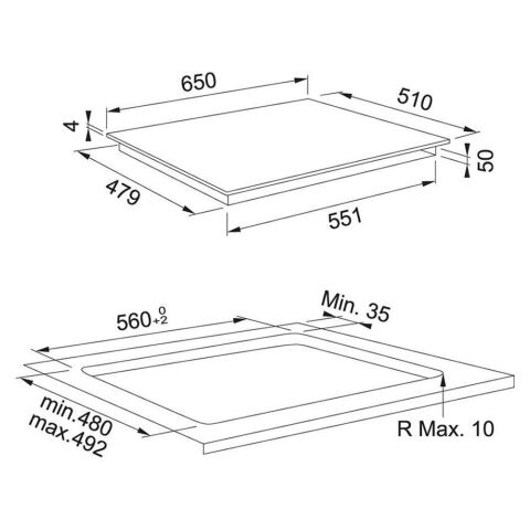 Franke Smart FSM 654 I B Bk Nero Siyah İndüksiyonlu Ankastre Ocak
