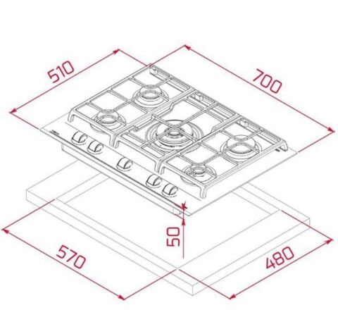 Teka Urban Serisi Gri Set ( HLB 8600 ST - GZC 75330 - DLV 98660 )