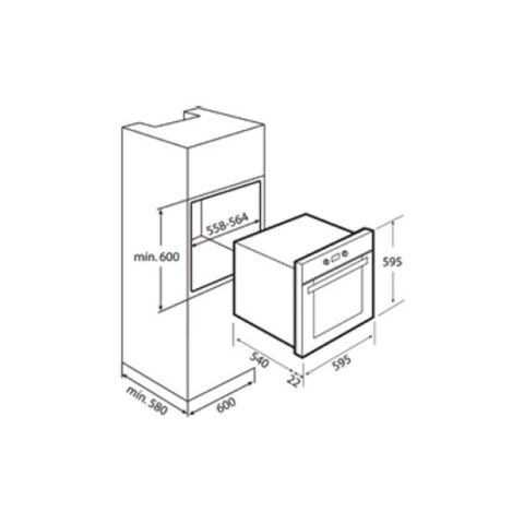 Teka CHEF 7 Siyah Ankastre Set (HAK 627BK - GBC 64002 KBC BK - TVT60)
