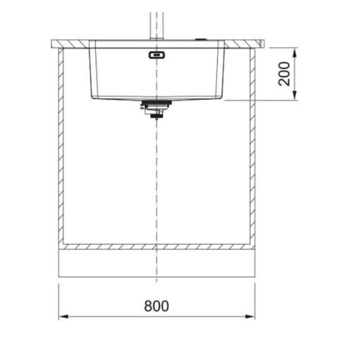 Franke MYX 110-55 Tezgahaltı Çelik Evye