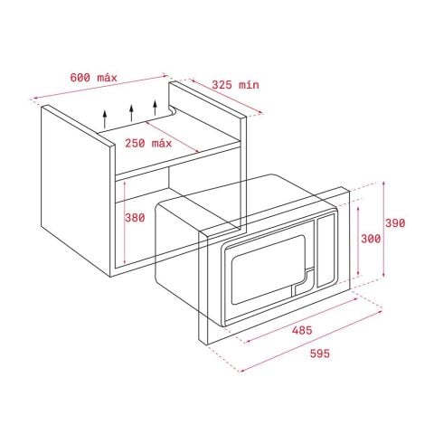 Teka MS 620 BIS 20 LT Ankastre Mikrodalga Fırın