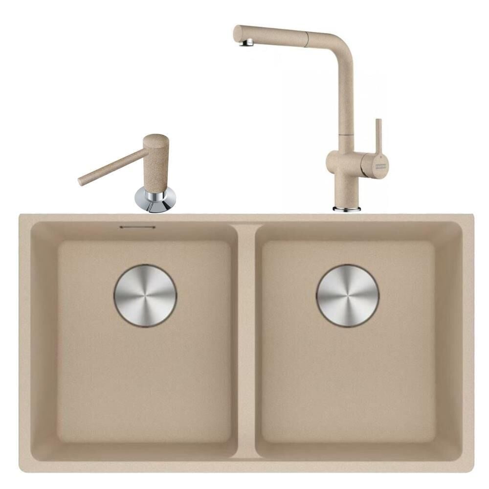 Franke Maris Mrg 120-35-35 Avena Granit Eviye + Active Plus Doccia 2.0 Armatür + Comfort Sıvı Sabunluk Üçlü Set