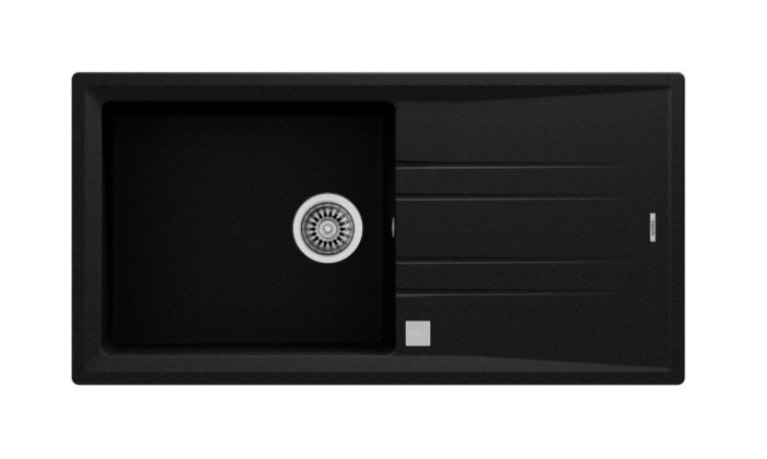 Teka Stone 60 L-TG Metalik Siyah Granit Evye