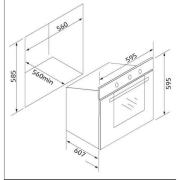 SİLVERLİNE BO6502W01 S2 BEYAZ 6F ANKASTRE FIRIN