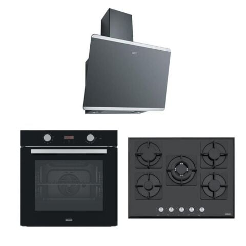 Franke Ankastre Set (FPJ 615 BK SS Davlumbaz - FHNS 705 BK Ocak - FSL 86 H BK Fırın)