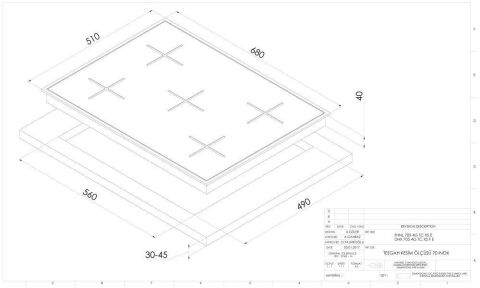 Dominox DHX 705 4g Tc Xs F E Inox Ankastre Ocak