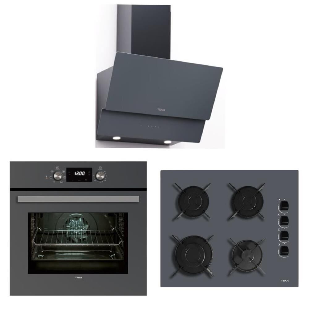 Teka Gri Ankastre Set (HAK 625 ST -GBE 64002 KBC ST- ATV 60 PRO ST)