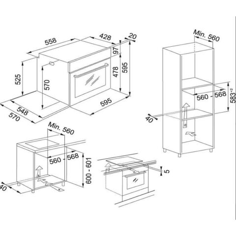 Franke Siyah Ankastre Set (BEAT XL BK MATT F80 Ada Tipi Davlumbaz -FRSM 704 Ocak -FMA 86 H BK Fırın)